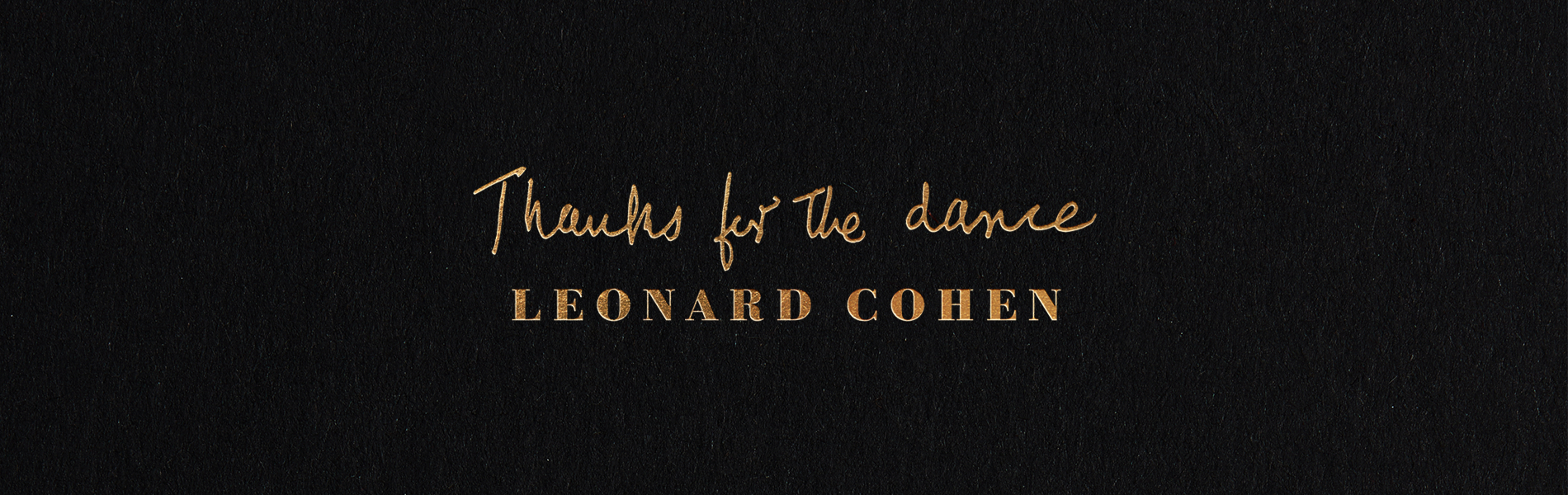 Leonard Cohen UK logo