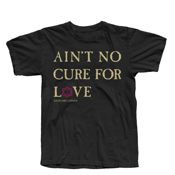Black No Cure For Love Text T-Shirt